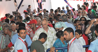 توافد أعضاء الأهلى على الاجتماع الأول للجمعية العمومية