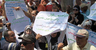 "انتفاضة الأغلبية الصامتة فى العباسية" تعلن تأييدها للعسكرى