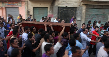 تشييع جنازة شهيد حلوان على الحدود المصرية مع إسرائيل 