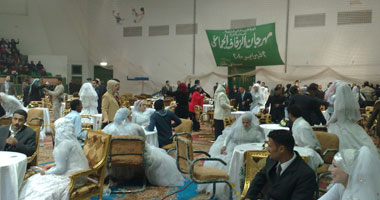 فرح جماعى لـ 100 عريس وعروسة بالدقهلية 