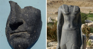 العثور على رأس تمثال لكليوباترا