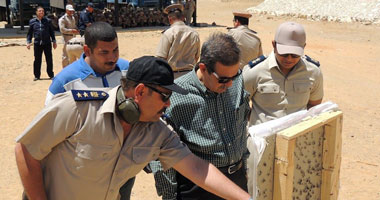 بالصور.. مدير أمن الوادى الجديد يشهد تدريبات القوات على إطلاق النار 