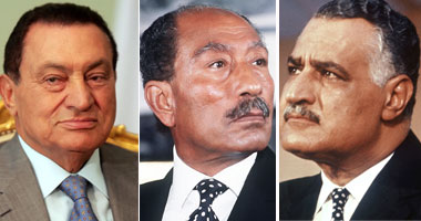نشطاء فيس بوك يرصدون ألقاب 7رؤساء حكموا مصر..عبد الناصر "الرئيس الراحل"..السادات "الرئيس الشهيد"..مبارك "الرئيس المخلوع"..ومرسى يتقاسم لقب "الرئيس المعزول" مع نجيب..وأبو طالب ومنصور "الرئيس المؤقت"