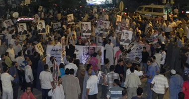 عودة مسيرة الإخوان إلى رابعة بعد فشلها فى الوصول إلى الحرس الجمهورى